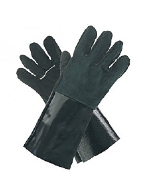 Краги спилковые пятипалые