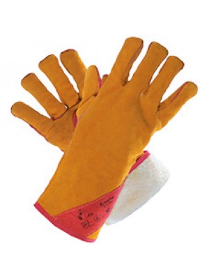 Краги спилковые пятипалые 