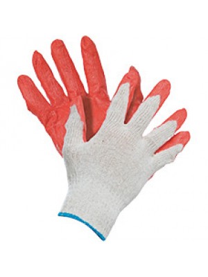 Перчатки х/б латекс