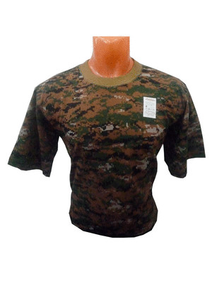 Футболки камуфляж КМФ горчичная цифровая Плотность:160 г/м2