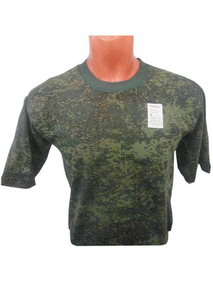 Футболки камуфляж КМФ зеленая цифровая Плотность:160 г/м2